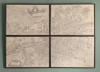 Roque's Map of Dublin (1756) - Set of 4
